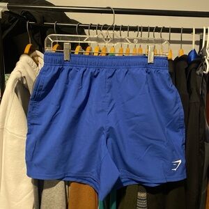 Gymshark Blue Athletic Shorts Lightweight Elastic Waist